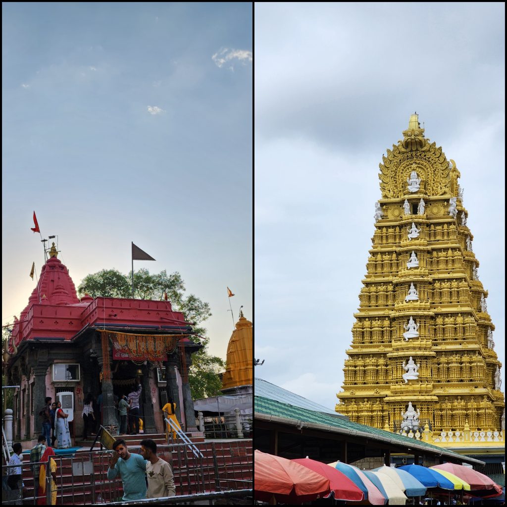 Harsiddhi Shakti Peeth Temple, Ujjain and Chamundeshwari Shakti Peeth Temple, Mysore. Pics taken by me